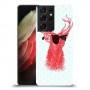 אדג אדום במשקפיים כיסוי מגן קשיח מעוצב ל Samsung Galaxy S21 Ultra 5G יחידה אחת סקרין מובייל