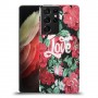 רוז אהבה כיסוי מגן קשיח מעוצב ל Samsung Galaxy S21 Ultra 5G יחידה אחת סקרין מובייל