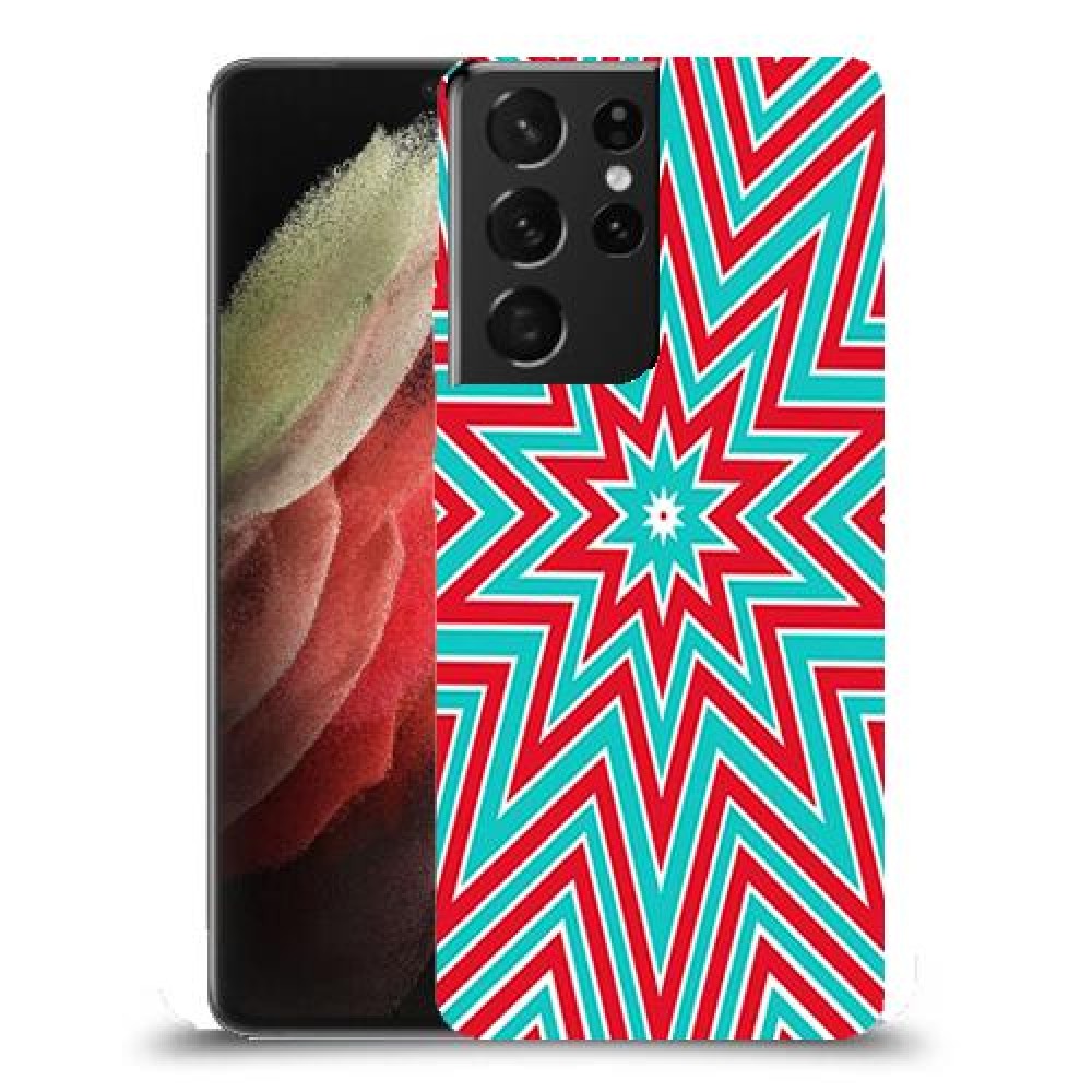 צבעי שלג כיסוי מגן קשיח מעוצב ל Samsung Galaxy S21 Ultra 5G יחידה אחת סקרין מובייל