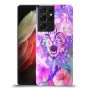 חתול מושלג כיסוי מגן קשיח מעוצב ל Samsung Galaxy S21 Ultra 5G יחידה אחת סקרין מובייל