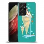 גלידה סאני כיסוי מגן קשיח מעוצב ל Samsung Galaxy S21 Ultra 5G יחידה אחת סקרין מובייל