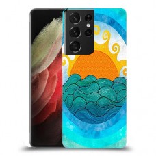 זריחה ליד הים כיסוי מגן קשיח מעוצב ל Samsung Galaxy S21 Ultra 5G יחידה אחת סקרין מובייל