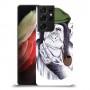 חשיבה קוף כיסוי מגן קשיח מעוצב ל Samsung Galaxy S21 Ultra 5G יחידה אחת סקרין מובייל