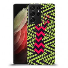 עניבה על גרין כיסוי מגן קשיח מעוצב ל Samsung Galaxy S21 Ultra 5G יחידה אחת סקרין מובייל