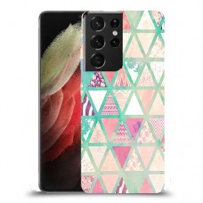 משולשים כיסוי מגן קשיח מעוצב ל Samsung Galaxy S21 Ultra 5G יחידה אחת סקרין מובייל