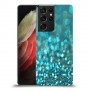 טורקיז יהלומים כיסוי מגן קשיח מעוצב ל Samsung Galaxy S21 Ultra 5G יחידה אחת סקרין מובייל