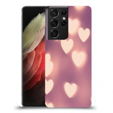 לבבות מעורפלים בחום כיסוי מגן קשיח מעוצב ל Samsung Galaxy S21 Ultra 5G יחידה אחת סקרין מובייל