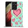 אבטיח אהבה כיסוי מגן קשיח מעוצב ל Samsung Galaxy S21 Ultra 5G יחידה אחת סקרין מובייל