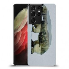 דוב לבן כיסוי מגן קשיח מעוצב ל Samsung Galaxy S21 Ultra 5G יחידה אחת סקרין מובייל