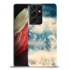 יופי חורף כיסוי מגן קשיח מעוצב ל Samsung Galaxy S21 Ultra 5G יחידה אחת סקרין מובייל