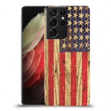 עץ ארצות הברית כיסוי מגן קשיח מעוצב ל Samsung Galaxy S21 Ultra 5G יחידה אחת סקרין מובייל
