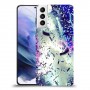 גשם מתכת כיסוי מגן קשיח מעוצב ל Samsung Galaxy S21+ 5G יחידה אחת סקרין מובייל