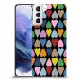 פסיפס קשת לבבות כיסוי מגן קשיח מעוצב ל Samsung Galaxy S21+ 5G יחידה אחת סקרין מובייל