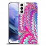 טווס סיפור כיסוי מגן קשיח מעוצב ל Samsung Galaxy S21+ 5G יחידה אחת סקרין מובייל