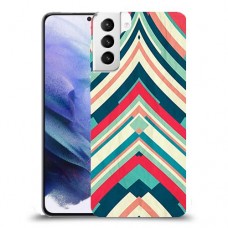 פסים בצבע כיסוי מגן קשיח מעוצב ל Samsung Galaxy S21+ 5G יחידה אחת סקרין מובייל