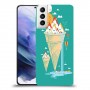 גלידה סאני כיסוי מגן קשיח מעוצב ל Samsung Galaxy S21+ 5G יחידה אחת סקרין מובייל