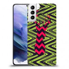 עניבה על גרין כיסוי מגן קשיח מעוצב ל Samsung Galaxy S21+ 5G יחידה אחת סקרין מובייל