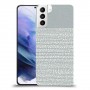 נקודות לבנות אפור כיסוי מגן קשיח מעוצב ל Samsung Galaxy S21+ 5G יחידה אחת סקרין מובייל