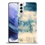 יופי חורף כיסוי מגן קשיח מעוצב ל Samsung Galaxy S21+ 5G יחידה אחת סקרין מובייל