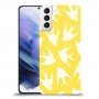 צהוב ציפור החיים כיסוי מגן קשיח מעוצב ל Samsung Galaxy S21+ 5G יחידה אחת סקרין מובייל