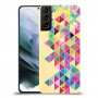 ניאון רומבי כיסוי מגן קשיח מעוצב ל Samsung Galaxy S21 יחידה אחת סקרין מובייל