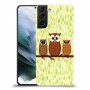 משפחת ינשוף כיסוי מגן קשיח מעוצב ל Samsung Galaxy S21 יחידה אחת סקרין מובייל