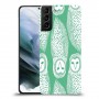 ינשופים על ירוק כיסוי מגן קשיח מעוצב ל Samsung Galaxy S21 יחידה אחת סקרין מובייל