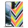 פסים קשת כיסוי מגן קשיח מעוצב ל Samsung Galaxy S21 יחידה אחת סקרין מובייל