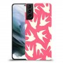 החיים האדומים כיסוי מגן קשיח מעוצב ל Samsung Galaxy S21 יחידה אחת סקרין מובייל
