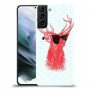 אדג אדום במשקפיים כיסוי מגן קשיח מעוצב ל Samsung Galaxy S21 יחידה אחת סקרין מובייל