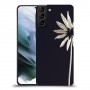 פרח לבן כיסוי מגן קשיח מעוצב ל Samsung Galaxy S21 יחידה אחת סקרין מובייל
