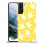 צהוב ציפור החיים כיסוי מגן קשיח מעוצב ל Samsung Galaxy S21 יחידה אחת סקרין מובייל