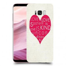 אהבה היא אדיבה כיסוי מגן קשיח מעוצב ל Samsung Galaxy S8+ יחידה אחת סקרין מובייל