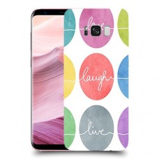אהבה צחוק חיים כיסוי מגן קשיח מעוצב ל Samsung Galaxy S8+ יחידה אחת סקרין מובייל