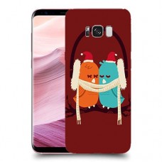 זוג יונים כיסוי מגן קשיח מעוצב ל Samsung Galaxy S8+ יחידה אחת סקרין מובייל