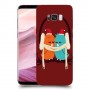 זוג יונים כיסוי מגן קשיח מעוצב ל Samsung Galaxy S8+ יחידה אחת סקרין מובייל