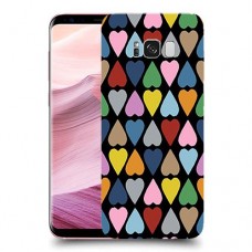פסיפס קשת לבבות כיסוי מגן קשיח מעוצב ל Samsung Galaxy S8+ יחידה אחת סקרין מובייל