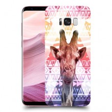 ג'ירפה נחמד כיסוי מגן קשיח מעוצב ל Samsung Galaxy S8+ יחידה אחת סקרין מובייל