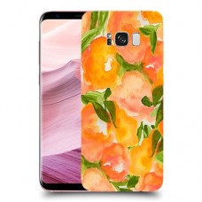 אפרסקים כתומים כיסוי מגן קשיח מעוצב ל Samsung Galaxy S8+ יחידה אחת סקרין מובייל