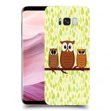 משפחת ינשוף כיסוי מגן קשיח מעוצב ל Samsung Galaxy S8+ יחידה אחת סקרין מובייל