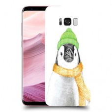 פינגווין בקור כיסוי מגן קשיח מעוצב ל Samsung Galaxy S8+ יחידה אחת סקרין מובייל