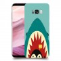 פינגווין בכריש כיסוי מגן קשיח מעוצב ל Samsung Galaxy S8+ יחידה אחת סקרין מובייל