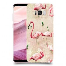 פלמינגו ורוד כיסוי מגן קשיח מעוצב ל Samsung Galaxy S8+ יחידה אחת סקרין מובייל