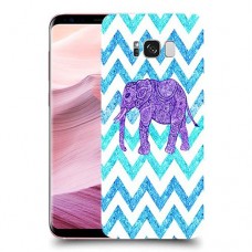 אלפנט סגול כיסוי מגן קשיח מעוצב ל Samsung Galaxy S8+ יחידה אחת סקרין מובייל