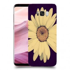 חמניות בשחור כיסוי מגן קשיח מעוצב ל Samsung Galaxy S8+ יחידה אחת סקרין מובייל
