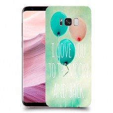 עד הירח ובחזרה כיסוי מגן קשיח מעוצב ל Samsung Galaxy S8+ יחידה אחת סקרין מובייל