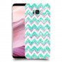 גיאומטריה טורקיז כיסוי מגן קשיח מעוצב ל Samsung Galaxy S8+ יחידה אחת סקרין מובייל