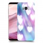 לבבות מעורפלים בכחול כיסוי מגן קשיח מעוצב ל Samsung Galaxy S8+ יחידה אחת סקרין מובייל