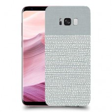 נקודות לבנות אפור כיסוי מגן קשיח מעוצב ל Samsung Galaxy S8+ יחידה אחת סקרין מובייל