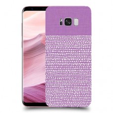 נקודות לבנות בסגול כיסוי מגן קשיח מעוצב ל Samsung Galaxy S8+ יחידה אחת סקרין מובייל